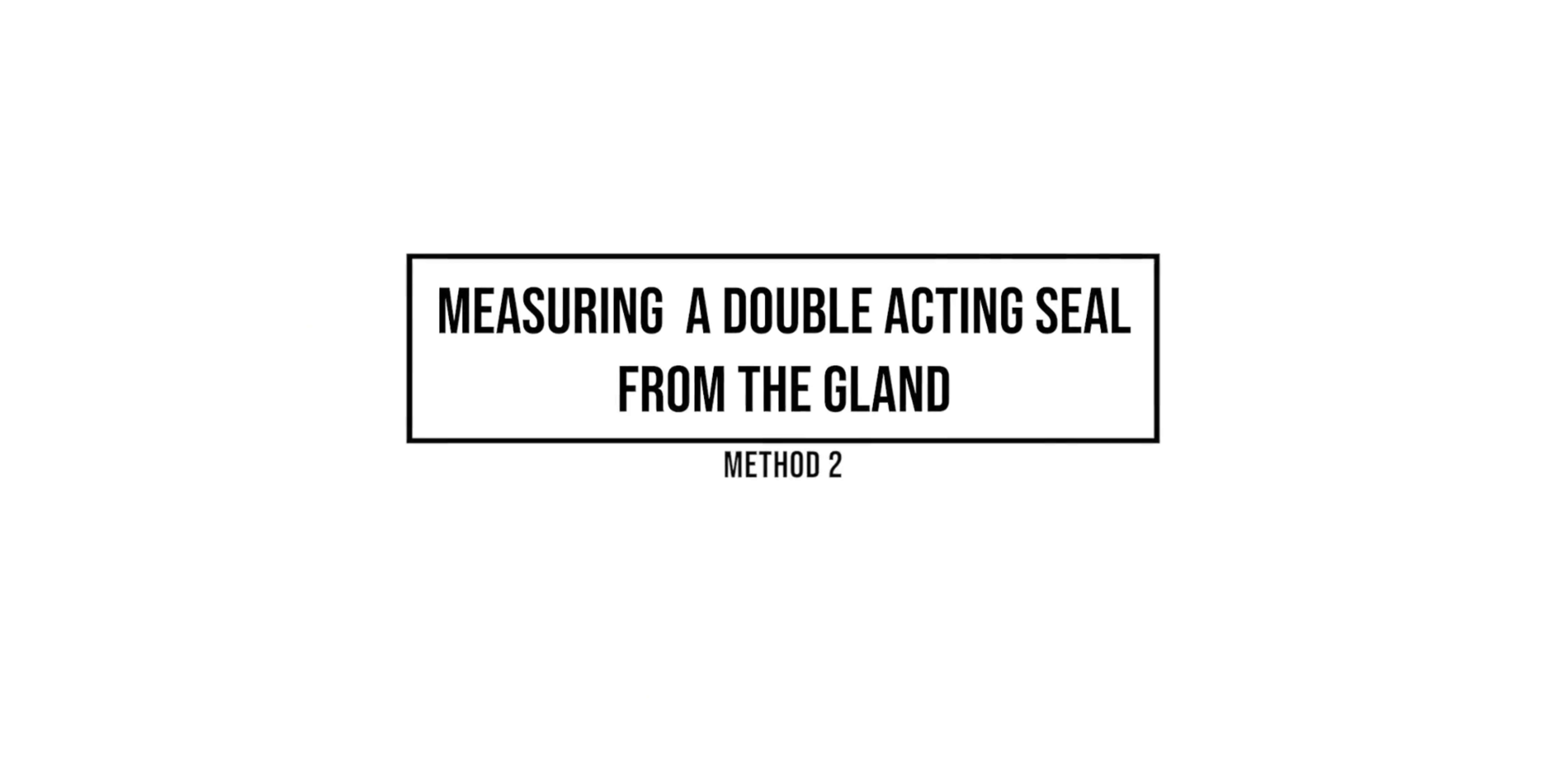 Double Acting Seal
